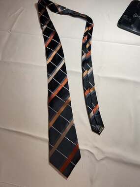 BCBG Attitude Men's 100% Silk Striped Necktie